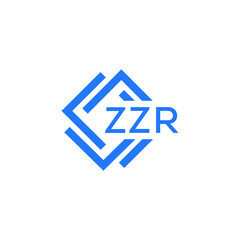 Obraz premium ZZR letter logo design on white background. ZZR creative initials letter logo concept. ZZR letter design.