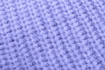 Closeup view of soft knitted fabric