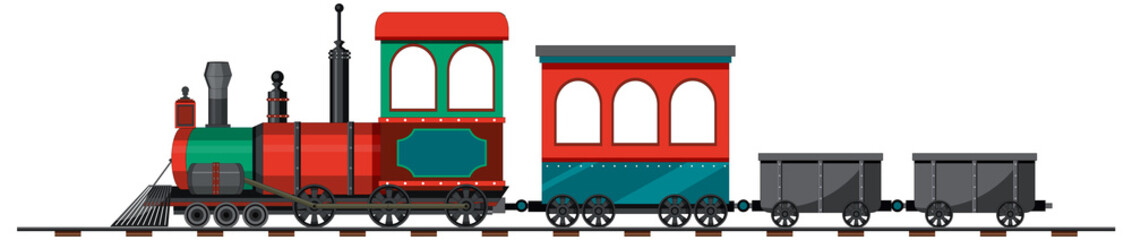 Steam locomotive train vintage style © GraphicsRF