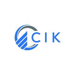 CIK letter logo design on white background. CIK creative  initials letter logo concept. CIK letter design.