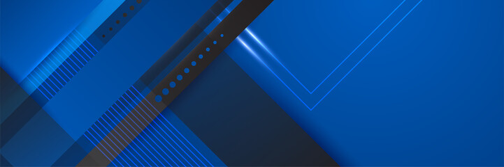 Obraz premium Black and blue abstract banner background
