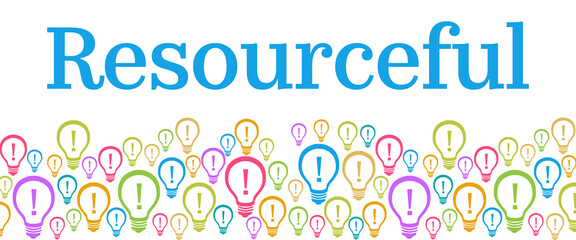 Resourceful Colorful Bulbs With Text 