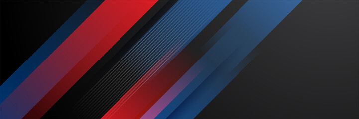Obraz premium Black and red abstract banner background