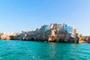 Polignano a Mare city of birth of Domenico Modugno, singer and author of Volare oh oh