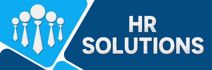 HR Solutions Blue Rounded Squares Horizontal 