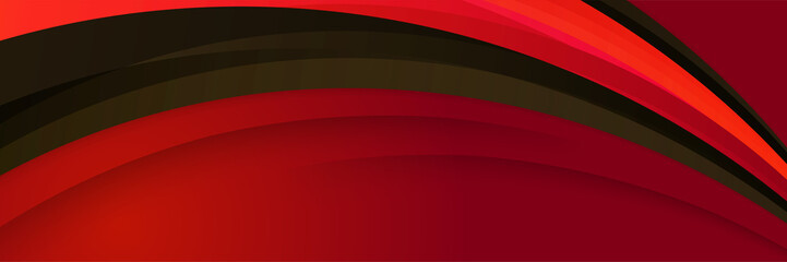Black and red abstract banner background