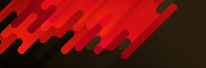 Black and red abstract banner background