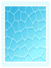 プールの四角形フレーム　縦位置