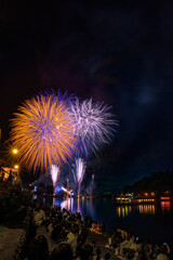 大輪を咲かせる打上花火