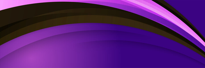 Purple and black abstract banner background