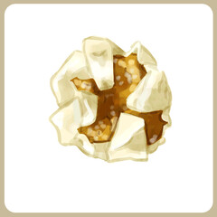 手描き水彩のシュウマイイラスト2