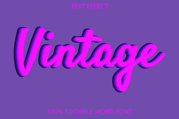 text effect vintage