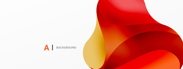 Geometric round shapes and circles abstract background. Wallpaper for concept of AI technology, blockchain, communication, 5G, science, business