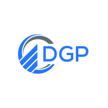 DGP Flat accounting logo design on white background. DGP creative initials Growth graph letter logo concept. DGP business finance logo design. 
