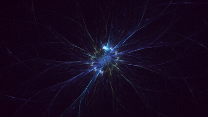 3D rendering abstract round light background