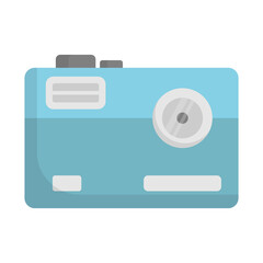 Compact camera icon design template vector illustration