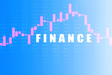 Fototapeta premium 2d rendering Stock market online business concept. business Graph 