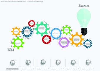 Illustration business.design modern  idea and concept think creativity. for Social network,success,plan,think,search,analyze,communicate, futuristic idea innovation technology.