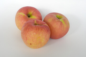 apples on a white background