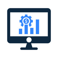 Graphs, setting, settings icon. Simple editable vector illustration.