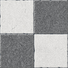 Fototapeta premium Paver block style geometric light and dark parking tiles.