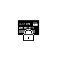 Secure payment icon isolated on white background