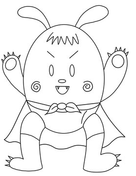 Superhero Monster Coloring Page