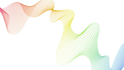 Abstract backdrop with wave gradient lines