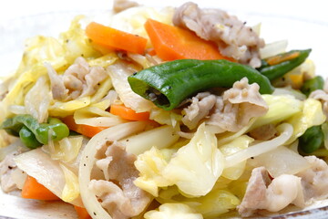 野菜炒め　炒め物