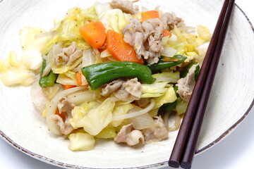 野菜炒め　炒め物