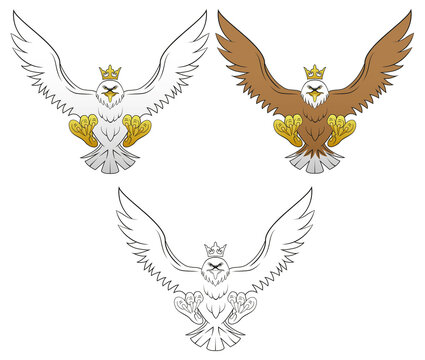 Eagle set of 3 graphics