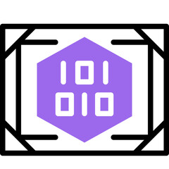 digital art flat line icon