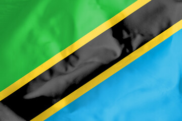 Flag of Tanzania. National flag of Tanzania.