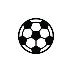 Fototapeta premium Vector Soccer ball on white background. European football logo. Football ball design. Vector illustration