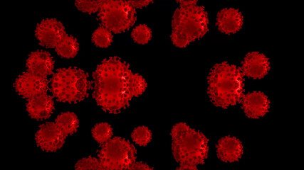 red and black splashes