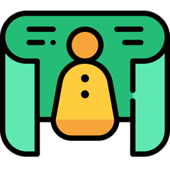 360 view filled outline icon