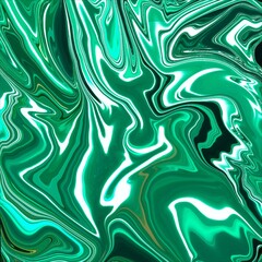 Abstract Green Liquify Background