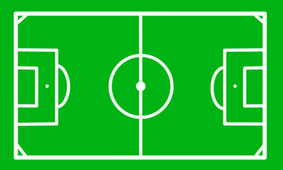 football field vector with simple design