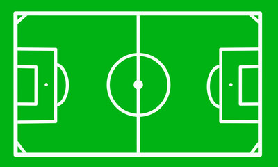 football field vector with simple design