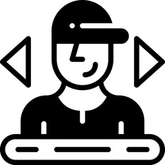 avatar solid line icon