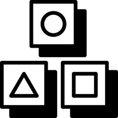 intangible asset solid line icon