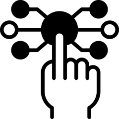 interactive solid line icon