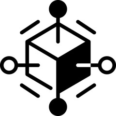 metaverse solid line icon