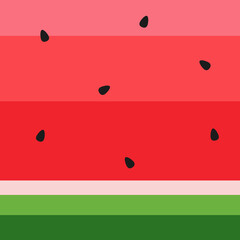 Watermelon background and seamless pattern
