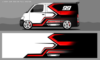 van livery graphic vector. abstract grunge background design for vehicle vinyl wrap and car branding