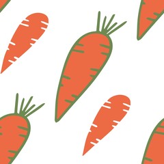 seamless pattern with carrot for textiles, printing, office, wallpaper