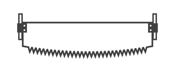 Handsaw vector isolated on white background. 10 eps