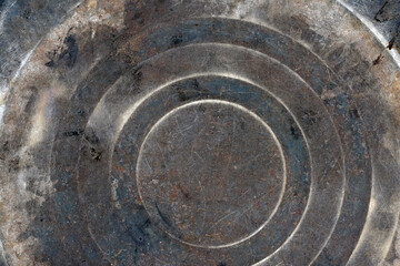 old rusty metal plate