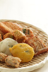 Japanese food, assorted fish cake and fish ball for Oden cooking ingredient