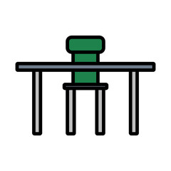 Icon Of Table And Chair